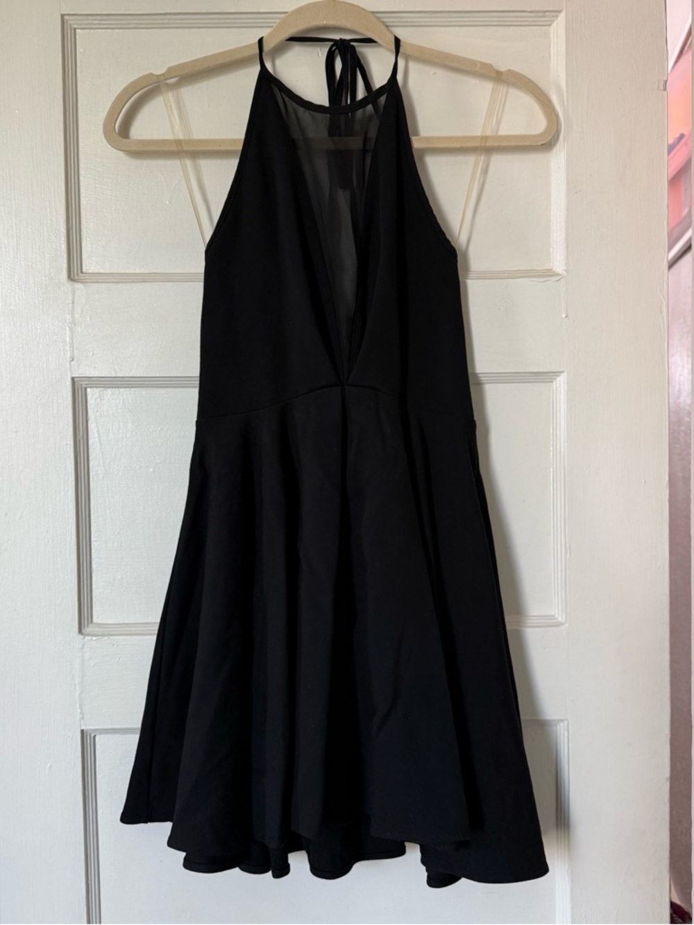 GB Black Halter Skater Dress